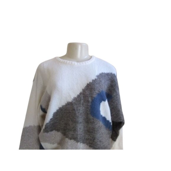 Vintage Giusi Slaviero Italian Angora/Mohair Sweater Size 10 - Picture 2 of 5